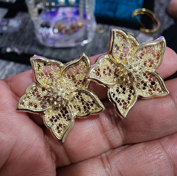 Earrings and Brooch set - Picture 3 of 6